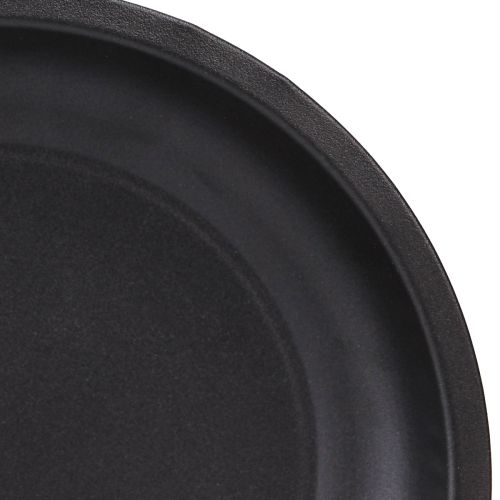 Product Decorative plate round metal in black Ø23cm H2.5cm 5pcs