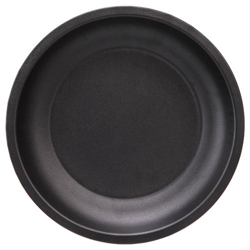 Product Decorative plate round metal in black Ø23cm H2.5cm 3pcs