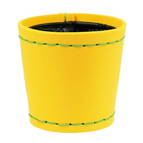 Pot yellow Ø12cm H11,5cm, 1pce