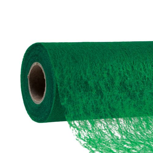 Floristik24 Decorative fleece table runner decorative fleece table runner green 23cm 25m