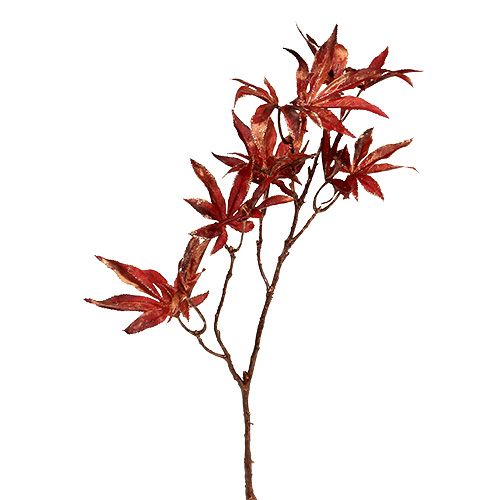 Floristik24 Deco branch dark red with mica 52cm