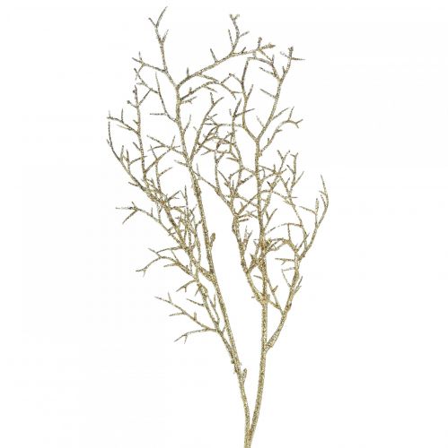 Floristik24 Decorative branch with glitter Christmas branch in gold L55cm