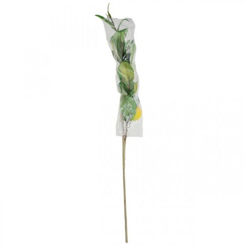 Product Decorative lemon branch with flowers and fruits H68cm