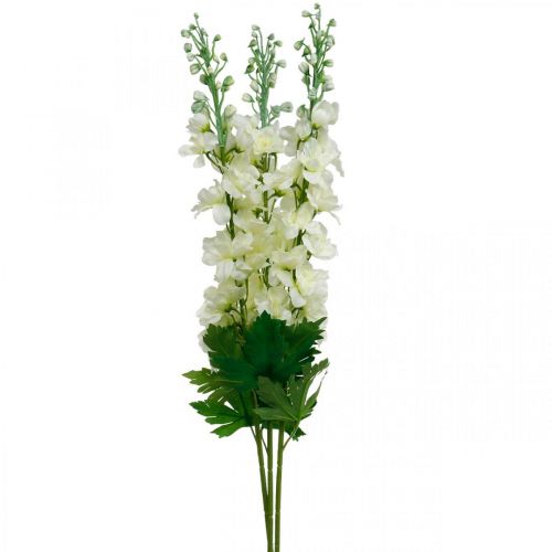 Floristik24 Delphinium White Artificial Delphinium Silk Flowers Artificial Flowers 3pcs