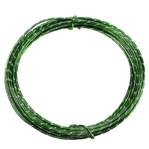 Floristik24 Diamond aluminum wire apple green 2mm 10m