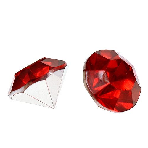 Floristik24 Diamonds Acrylic 8mm Red 50g