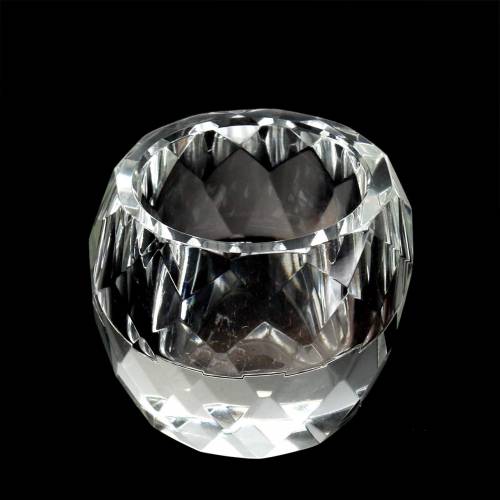 Floristik24 Tealight holder diamond clear Ø6cm table decoration