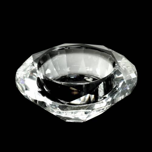 Floristik24 Tealight holder candle holder diamond clear Ø7cm