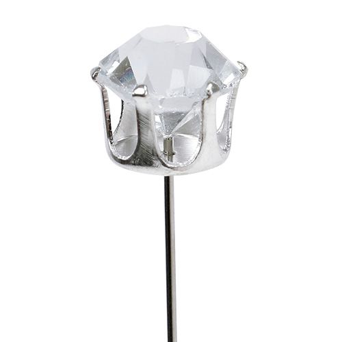 Floristik24 Diamond needle silver Ø10mm L6cm 36pcs