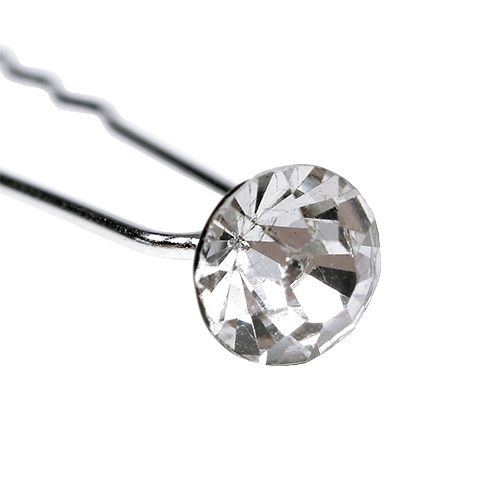 Floristik24 Diamond pin wedding silver Ø8mm L7cm 20 pcs