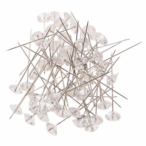 Diamond needles Ø11mm trans clear 55 pcs buy online | Floristik24.co.uk