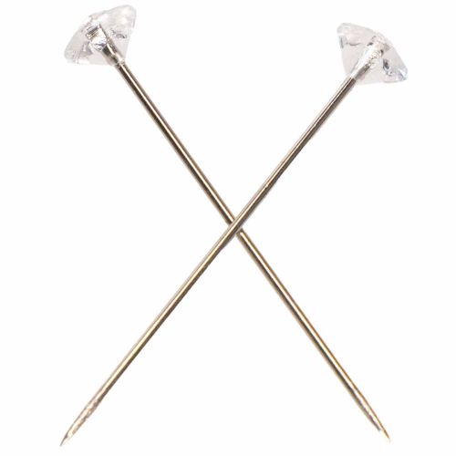 Diamond needles Ø6mm trans clear 85 pieces | Floristik24.co.uk
