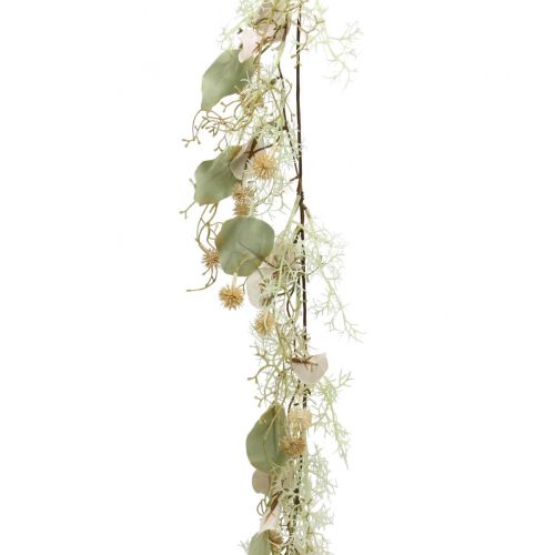 Floristik24 Thistle garland Globe thistle artificial plant decoration garland 127cm