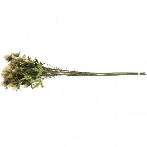 Product Thistle artificial deco branch cream 10 flower heads 68cm 3pcs
