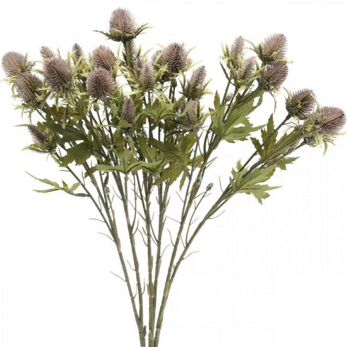 Floristik24 Artificial thistle purple branch 10 flower heads 68cm 3pcs