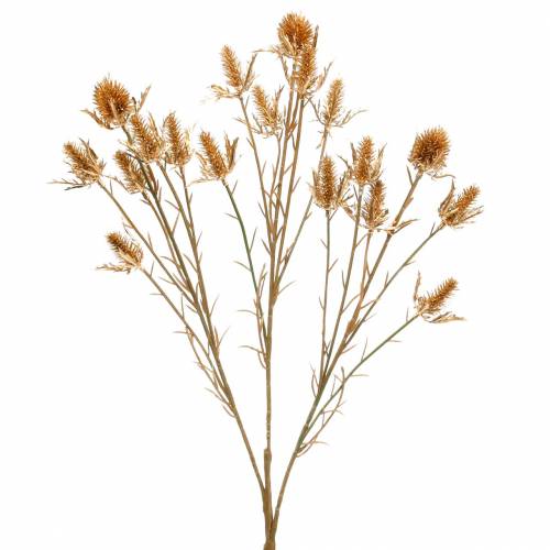 Floristik24 Artificial thistle branch Golden L71.5cm