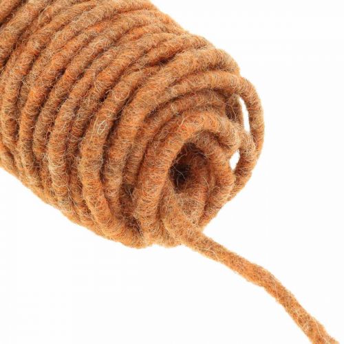 Product Wick thread felt cord, felt cord, wool cord orange 55m
