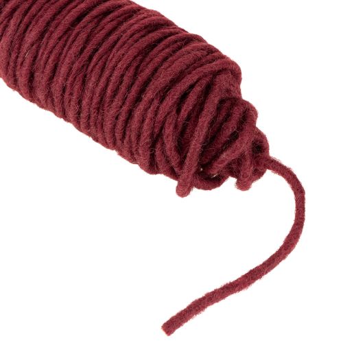 Product Wool cord Bordeaux 55m string Floristry Crafting DIY