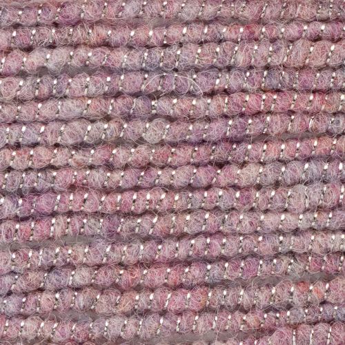 Floristik24 Wool cord with pink and gold thread, 5m x 5mm with wire, for decoration and crafting