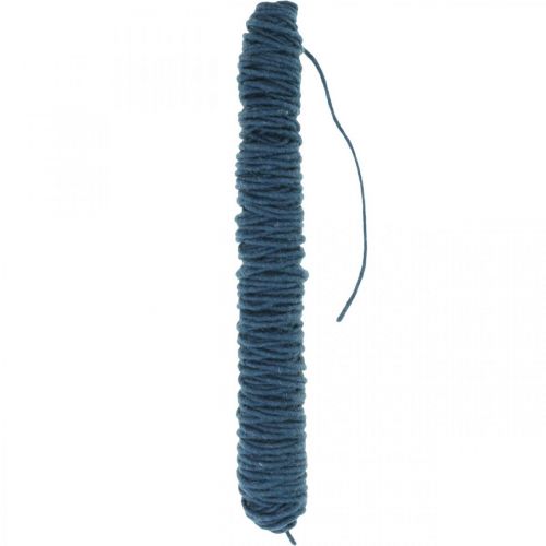 Wick thread felt cord dark blue 55m