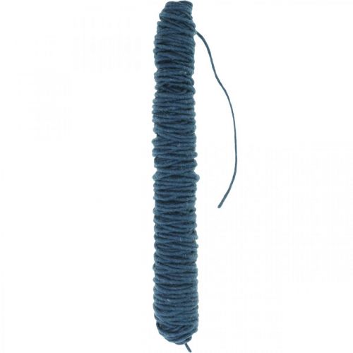 Floristik24 Wick thread felt cord dark blue 55m