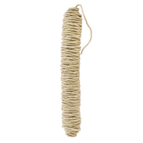Floristik24 Wick thread wool cord felt cord beige L55cm