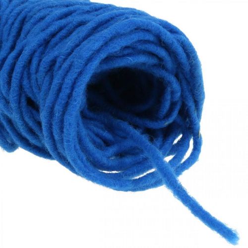 Product Wick thread felt cord with wire 30m blue