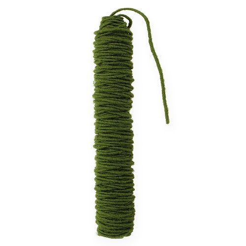 Floristik24 Wick thread felt cord wool cord moss green Ø5mm 50m