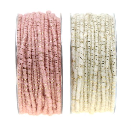 Wick thread of glamor gold with wire 33m
