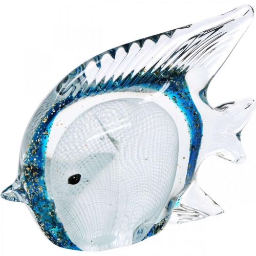 Floristik24 Doctor fish figure made of glass with glitter 14cm
