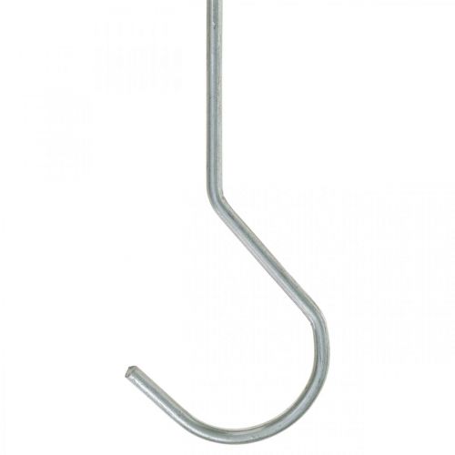 Product Metal hook, double hook silver XL L40cm 5pcs