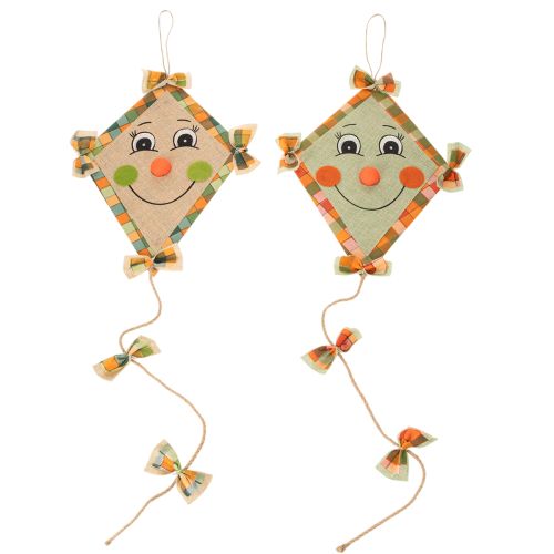 Decorative Paper Kites with Faces and Hanger 40cm Set of 2 buy online | Floristik24.co.uk