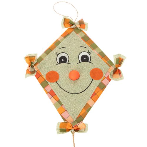 Decorative Paper Kites with Faces and Hanger 40cm Set of 2 | Floristik24.co.uk