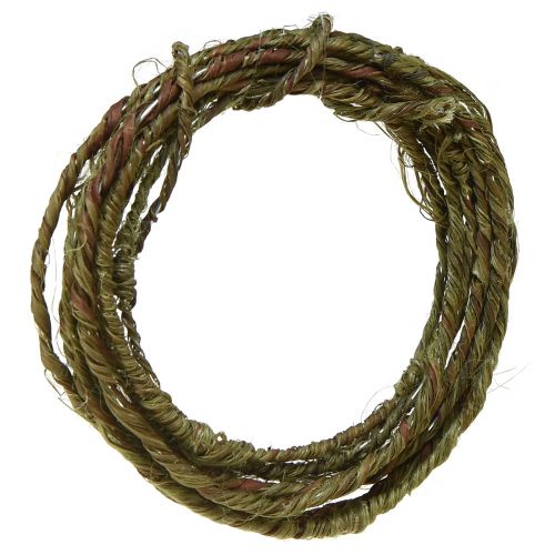 Floristik24 Wire Rustic Green Jewelry Wire Craft Wire Rustic 3-5mm 3m