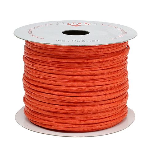 Floristik24 Wire wrapped in 50m of orange