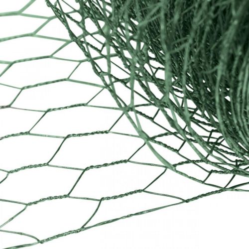 Product Hexagonal mesh green wire PVC-coated wire mesh 50cm×10m