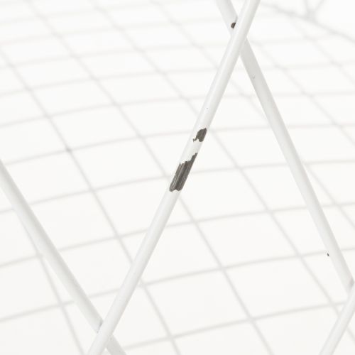 Product Wire basket with handle, white metal, Ø25/30/35cm, set of 3