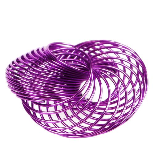 Floristik24 Wire wheels Lavender Ø4,5cm 6pcs