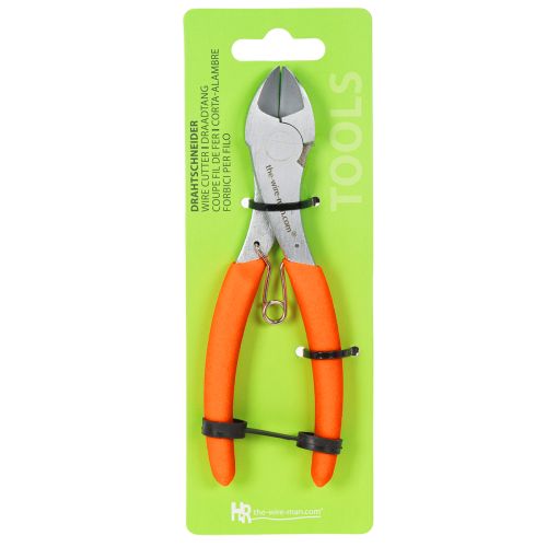 Wire Cutter for Floristry and Crafting, 17 cm, Neon Orange Handles | Floristik24.co.uk