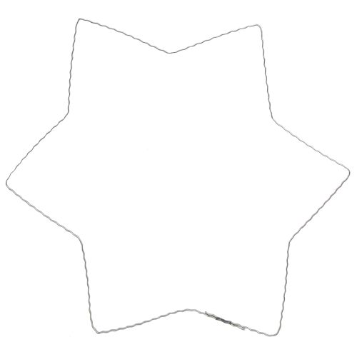 Product Wire Star Wave Ring Wire Stars for Wreaths 30cm 10 Pcs