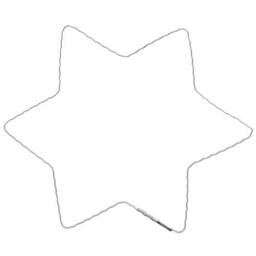 Product Wire Star Wave Ring Stars for Christmas Wreath 20cm 10 Pcs
