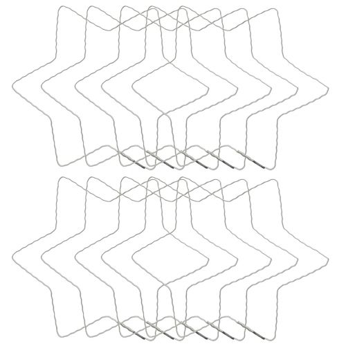 Product Wire Star Wave Ring Stars for Christmas Wreath 20cm 10 Pcs