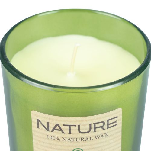 Product Scented candle in a glass natural wax candle Manuka Honey 85×70mm