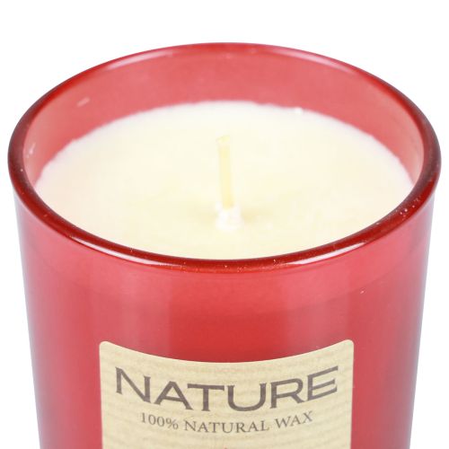 Product Scented candle in glass natural wax candle Winter Dreams 85×70mm