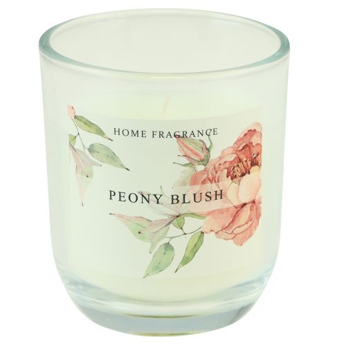 Product Scented candle in glass peony Peony Blush Ø7.5cm H8.5cm