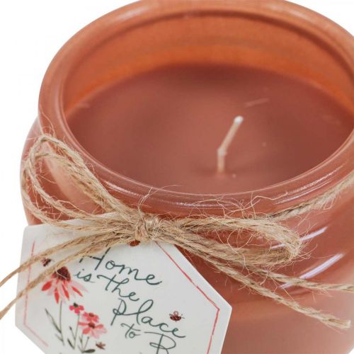 Scented candles in glass wax candles chamomile Ø10cm H8.5cm 3pcs