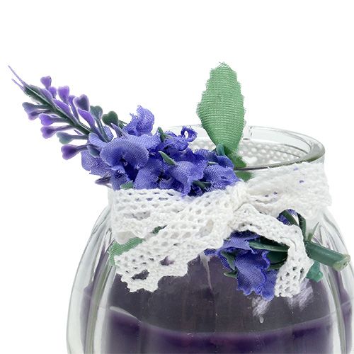 Floristik24 Scented candles lavender in glass Ø7cm H7cm 2pcs