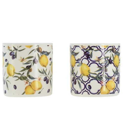 Floristik24 Scented candles Citronella candle in ceramic Ø6.5cm H6.5cm 2pcs
