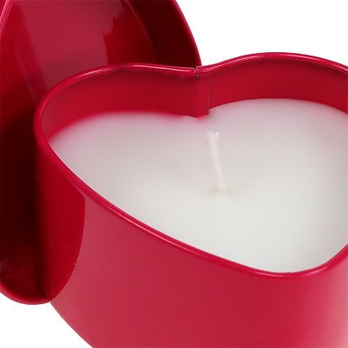 Floristik24 Scented candle heart shape pink 7cm x 3.5cm 1 pc