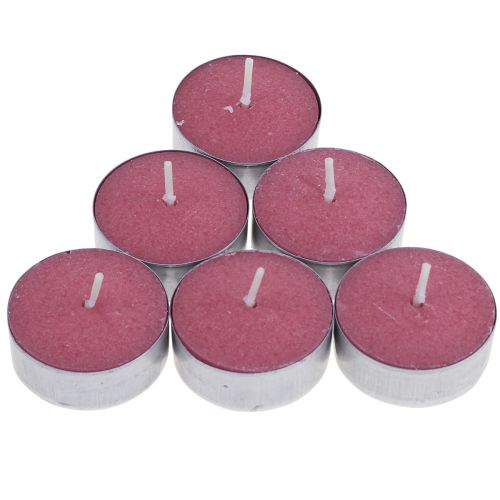 Product Scented candles strawberry, tealight scent, room scented candle Ø3.5cm H1.5cm 18 pieces